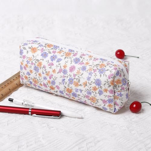 Image of Pencil Case Pen Case Office College School Storage Bag Pouch Holder Box Organizer Makeup Pouch Cosmetic Bag Aesthetic Cute Pencil Case for Girls Boys Kids (F)