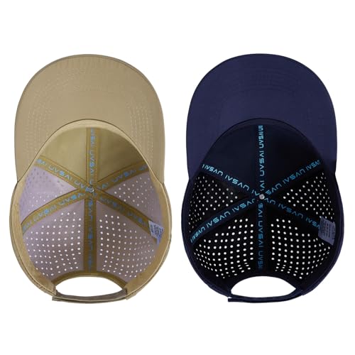 Image of UPF 50+ Performance Water Resistant Baseball Cap Lightweight Breathable Hat Golf Running Boat Hiking for Men Women
