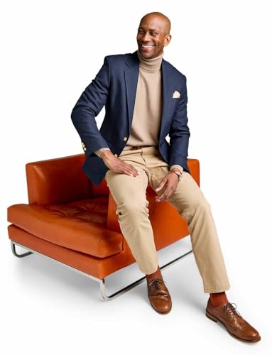 Chums Men's Single-Breasted Classic Oxford Regular Fit Blazer Timeless Elegance Sophisticated Style & Versatile Wardrobe for Formal and Casual Occasions - Image 3