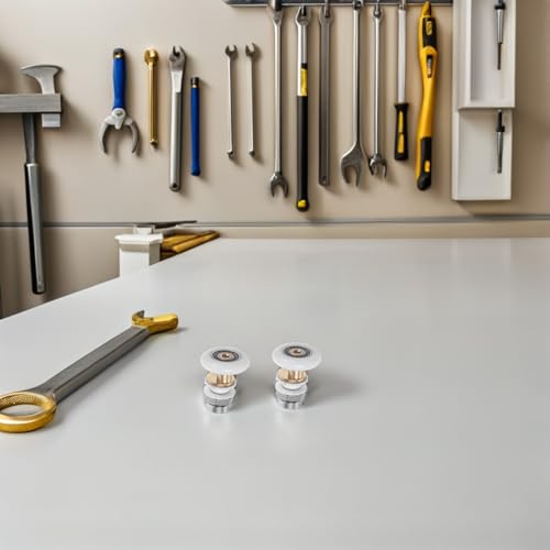 Rodamientos suaves Mikikit impermeables para puertas correderas de vidrio de ducha 8
