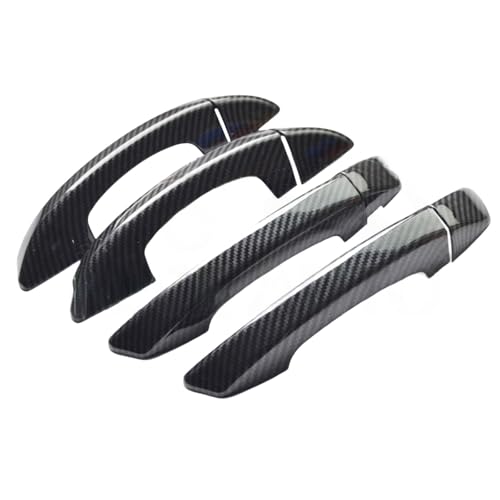 Poignées de porte de voiture pour Golf 6 cache-loquet en ABS style carbone 2006-2010
