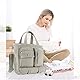 SONARIN Multifunktionale Große Kapazität Baby Wickeltasche,Wasserdicht Leichte Reise Wickeltasche Umhängetasche Tragetasche Henkeltaschen Portable Babytasche mit Wickelunterlage(Khaki)