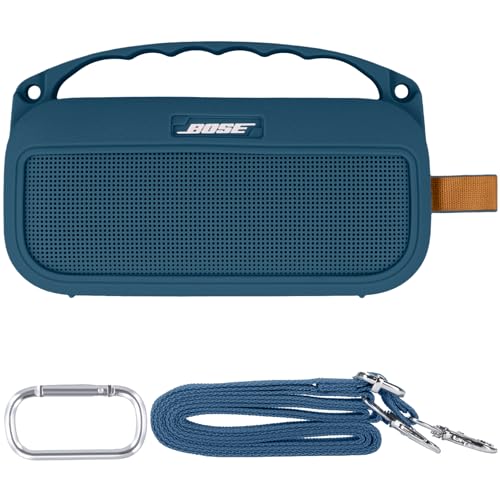 Baval Soft Silicone Cover Case for Bose New SoundLink Flex Portable Bluetooth Speaker 2nd Gen Twilight Blue Silicone Cover