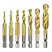 Screw Thread Tap 7pcs, M3-M12 Machine Plug Tap HSS Hex Shank Screw Tap Drill, Metric Threading Tools MINGPING