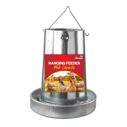 Galvanized Steel 44 lb Poultry Feeder