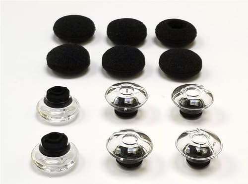 6pcs Large Sizes Eargels/Eartips for PLT Voyager Legend and Voyager PRO, Comfortable Soft Replacement Spare Kit with Foam Covers.
