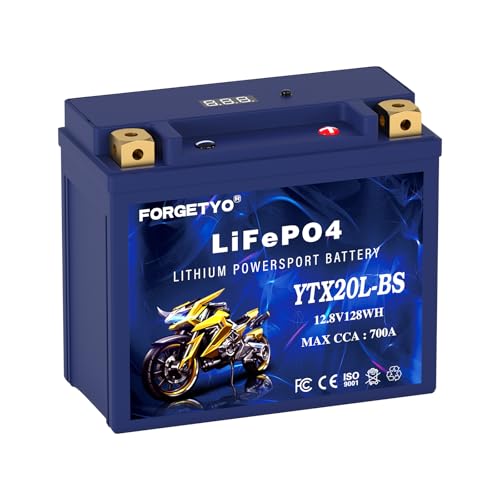 Forgetyo YTX20L-BS 700A Lithium Lawn Mower Battery