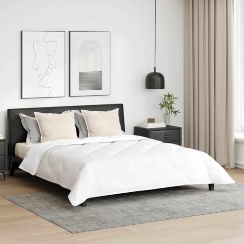 Edredón de Invierno 3 pcs Edredón Invierno Microfibra Acolchado Calidez Cama Confortable 240 x 260 cm Microfibra