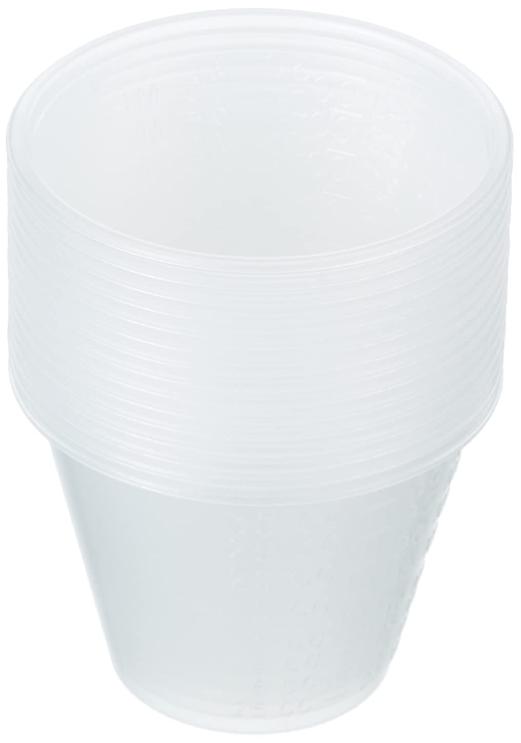 Revell 39065 Mixing Cups - 15-Piece Clear Plastic Paint Mixing Set With Measurement Markings