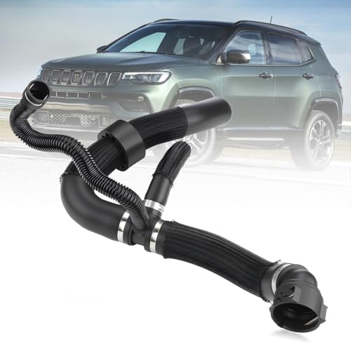 ISINLASSO Lower Radiator Coolant Hose Fit for Jeep Compass 2.4L 2017-2022 Engine Cooling Bypass Pipe for Altitude Latitude Limited Sport Replaces 68380330AA 68380330AB 68249896AC