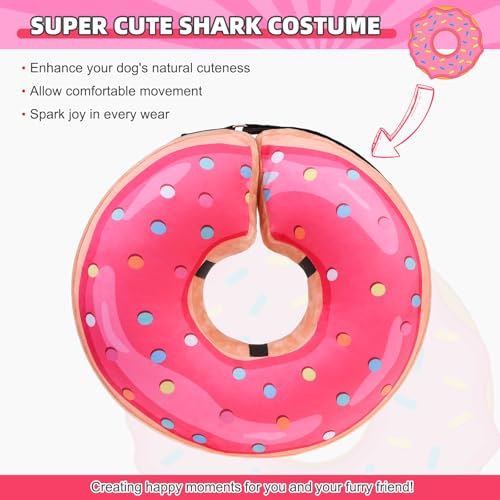 Image of KOOLTAIL Inflatable Dog Cone Collar, Soft Donut E Collar for Dogs After Surgery to Stop Licking Enhanced Alternative, Blow Up Pet Neck Pillow Recovery Adjustable Cone for Dog Cat, Upgrade Size,Donut L