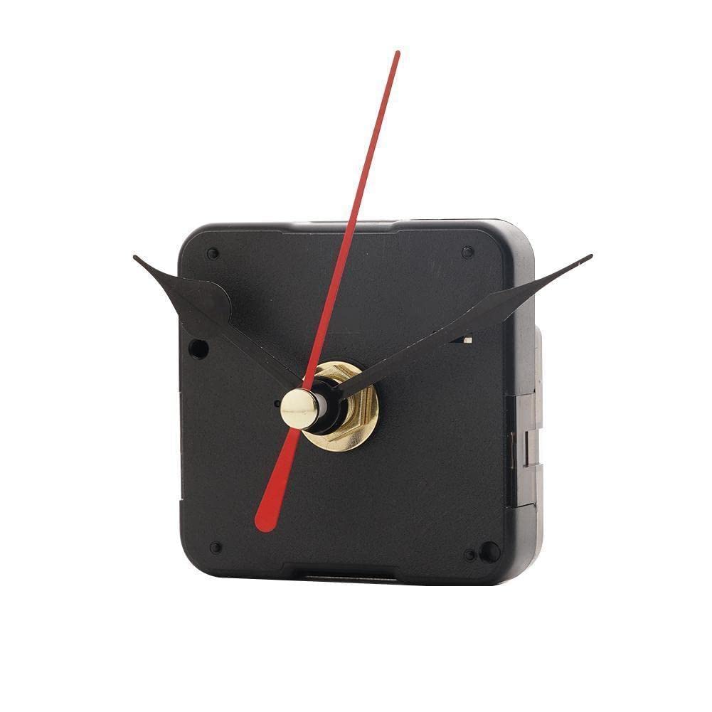 Kit Movimento Orologio Al Quarzo Con Lancette Metalliche Nere - Meccanismo Fai Da Te Per Riparazione O Costruzione Orologi Da Parete