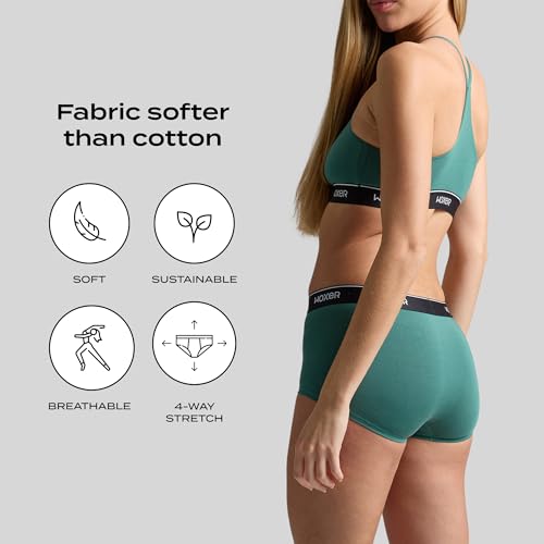 Image of Woxer Womens Boxer Briefs Underwear - Ultra Short Boyshorts Panties, Modal Fabric, Chafe-Free, Boxers for Sleep & Gym
