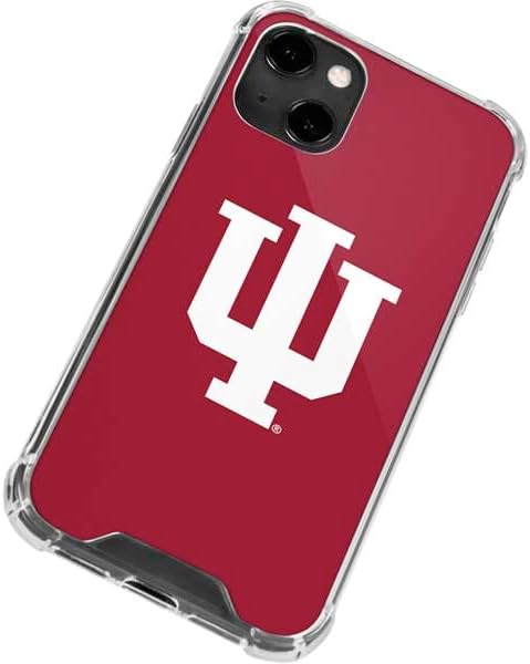 Skinit Clear Phone Case Compatible with iPhone 13 - Officially Licensed Indiana University IU Logo Design