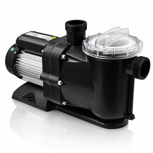 HALF OFF PONDS 1/3HP 2000 GPH Above Ground Pool Pump with Strainer Basket – Energy Efficient Inline Water Pump for Swimming Pools, Spas, Waterfalls, Ponds, 120V