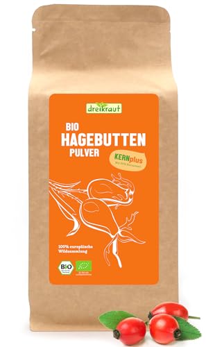 Poudre de cynorrhodon Kern-Plus Bio | dreikraut | avec 35 % de no...