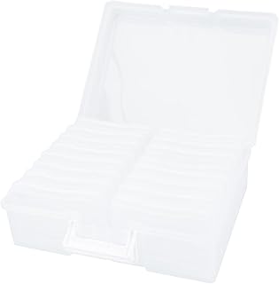 ARTIBETTER 1pc Photo Storage Box Durable Photo Case Photo Storage Case Plastic Containers Photo Container Multifunctional Photo Case Practical Postcard Organizer 4x Pp Household