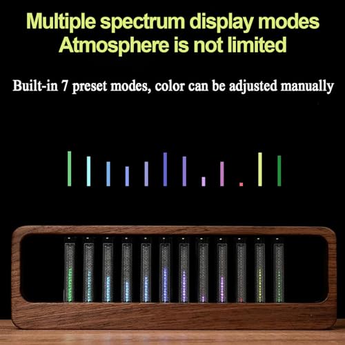 Lampe de spectre RVB Nixie avec 12 tubes LED et 7 modes audio