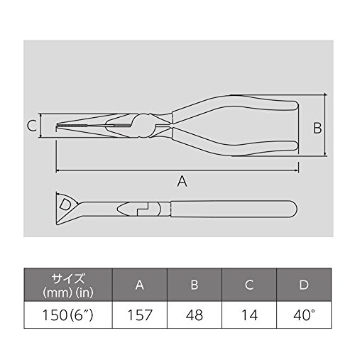 Pince radio électrique avec couvercle en résine isolant Victor 286BS-150 - 6