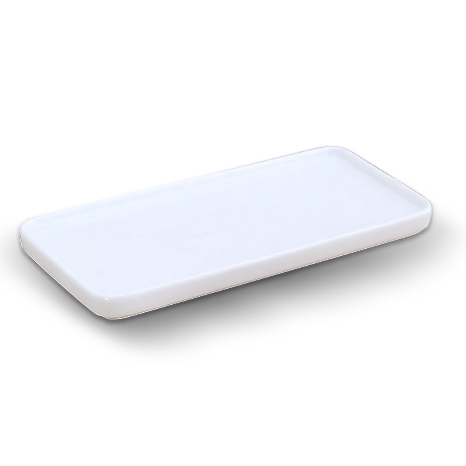Bathroom Tray Ceramic Vanity Tray Small Trays Bathroom Organiser for Cosmetics Jewellery Soap Perfume Candles Toiletries โ image 1