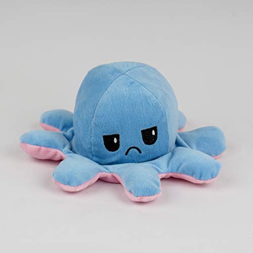 EITHEO-Side-Changing-Octopus-Mini-Plush-Stuffed-Animal-Toy-Show-Your-Mood-Without-Saying-a-Word-Blue-Pink