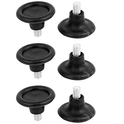 sourcing map Metal Rod Leveling Support Foot 8mm Threaded Dia 6 Pcs