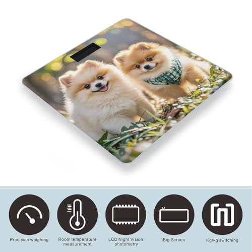 Báscula digital para baño Pomeranian Puppies miniatura 3