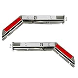 BST BSSP 1-1/8" 1.125" Bolt Spacing 45 Degree Angled Spring Loaded Mud Flap Hanger for Semi Trucks Stainless Angled Spring Loaded Commercial Truck Heavy Duty HD Mudflap Hanger, Right & Left Side