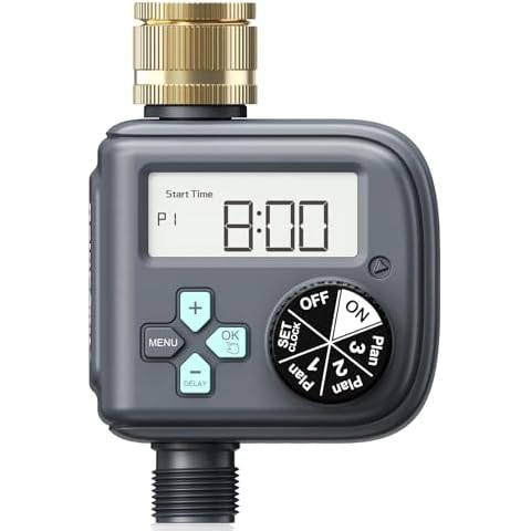 RAINPOINT Brass Water Timer with 3 Programs Cover
