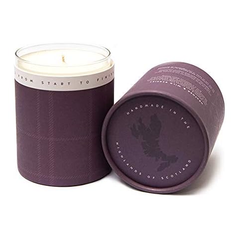 Isle of Skye Candles Company Heather and Wild Berries Scented Large Tumbler Candle - White Cover