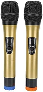 1 Turn 2 VHF Handheld Wireless Microphone,KTV Karaoke Party MIC Cordless Handheld Mic