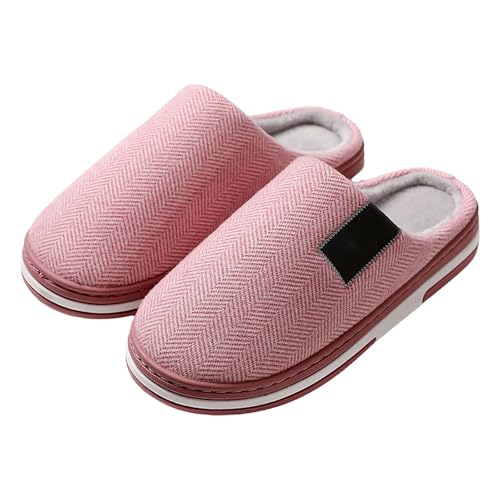SHOBDW Zapatos de Estar por Casa para Mujer y Hombres, Pantuflas Peluche Cmodas Calientes Invierno, Zapatillas Anatmicas Plantilla Suaves, Slippers Antideslizantes