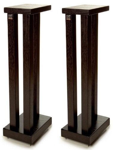 Hi Fi Racks Podium Slimline 600mm Speaker Stands Satin Black