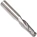 Melin Tool AMG-M-M-LB Carbide Ball Nose End Mill, Metric, Uncoated (Bright) Finish, 30 Deg Helix, 2 Flutes, 127mm Overall Length, 20mm Cutting Diameter, 20mm Shank Diameter