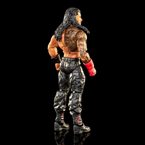 Image of Mattel WWE Roman Reigns Elite Collection Action Figure with Accessories, Articulation & Life-like Detail, Collectible Toy, 6-inch