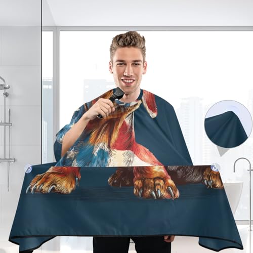 Capa de Barbero Impermeable 55 x 65 Pulgadas para Hombre y Mujer miniatura 7