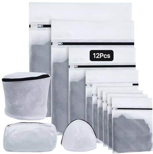 Opiniones y reviews de lavadora con ropa - solo los mejores. 45 12 PCS Bolsas para Lavar Ropa Delicada,RUISTLI Laundry Bag Clasificación Hay Bolsa Lavanderia Universales,Bolsa de Lavandería de Ropa Interior,Bolsa Lavanderia Cremallera de Gran...