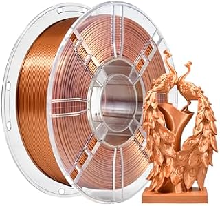 iBOSS PLA Plus (PLA+) Silk 3D Printer Filament 1,75 mm, Silk PLA+ filament Dimensional Accuracy +/- 0,02 mm, szpula 1 kg (2,2 kg) do drukarki 3D FDM, kolor jedwabno-złoty