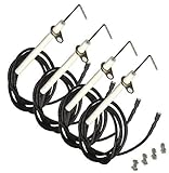 BBQ Future Ceramic Electrode with Mounting Screws Kit for Coleman, Mission, Better Homes & Gardens Models, Replacement Parts for Kenmore 139.01566310, 640-04921798-7, 4-Pcs