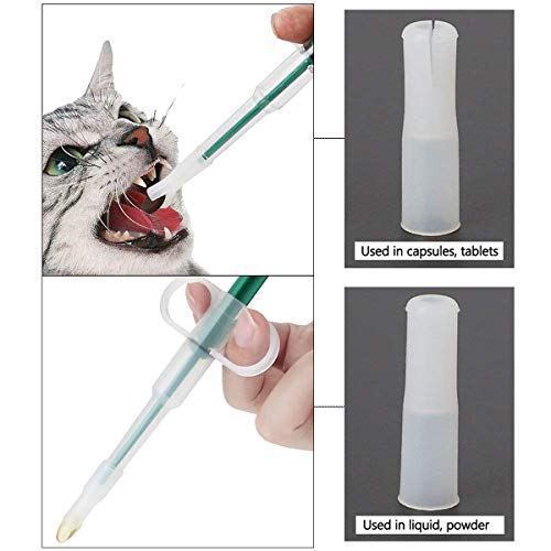 Yeebline Pet Pill Dispenser, [2 Pack] Pet Piller Gun Dog Pill Shooter With Soft Tip Medical Feeding Tool Kit Silicone Syringes For Cats Dogs Small Animals #TOP4