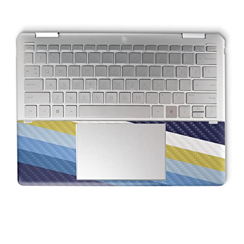 Image of MightySkins Carbon Fiber Skin Compatible with HP Spectre x360 14 inch (2022) Full Wrap Kit - Cool Stripes | Protective, Durable Textured Carbon Fiber Finish | Easy to Apply | Made in The USA