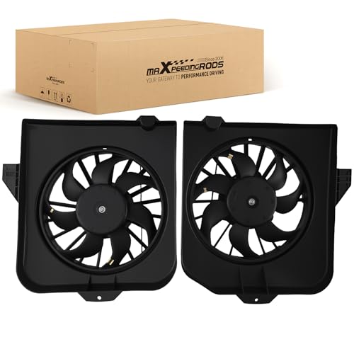 Image of maXpeedingrods 2PCS Radiator Cooling Fan for Chrysler Town & Country Left & Right 2001-2005, for for Dodge Caravan /Grand Caravan 2001-2005, for Chrysler Voyager 2001-2003, 4809171AC CH3115123