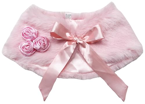 Vestido de boda para niña con chal esponjoso 3-7 años