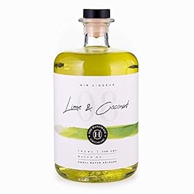 Lime & Coconut Handmade Gin Liqueur 70cl – Refreshing & Vibrant Premium Craft Gin – 20% ABV