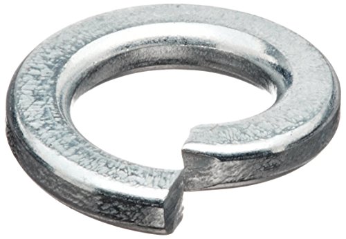 Regular Split Lock Washer, Steel, Zinc Finish, #8 Bolt Size, 0.1720