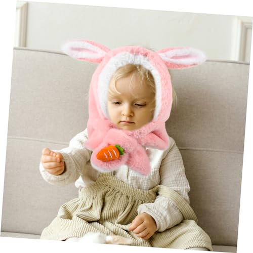 VALICLUD Thick Plush Boys and Girls Winter Beanie Adorable Rabbit Ears Boy Girl's Winter Hat and Head Cover3