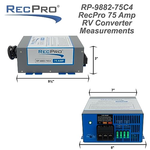 image for RecPro RV Converter 75 Amp | Multiple Capacities | RV Power Converter 