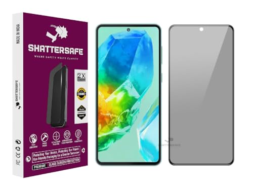 Image of Anti-Spy Privacy Tempered Glass Compatible For Samsung Galaxy M55s [Pack of 1]. 9H Hardness, Anti-Scratch, Edge-to-Edge Protection With Easy Installation Kit & Case Friendly Fit.