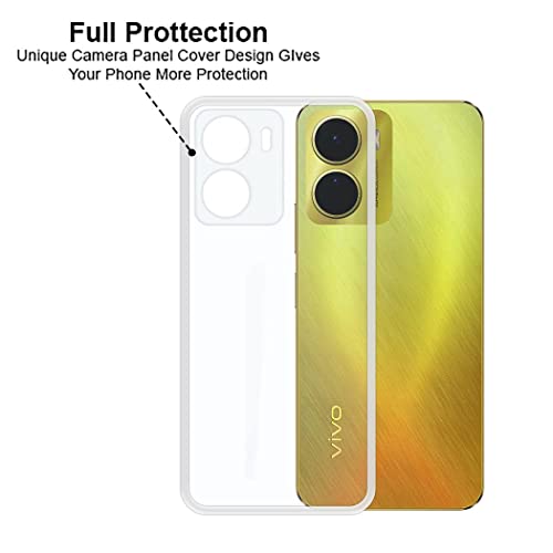 Image of COVERBLACK Rubber Back Cover for Vivo V2253 / T2x 5G - Transparent