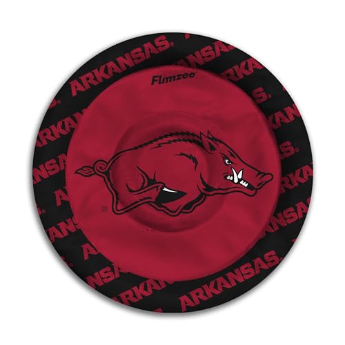 Image of YouTheFan NCAA Arkansas Razorbacks Flimzee Bean-Bag Flying Disc